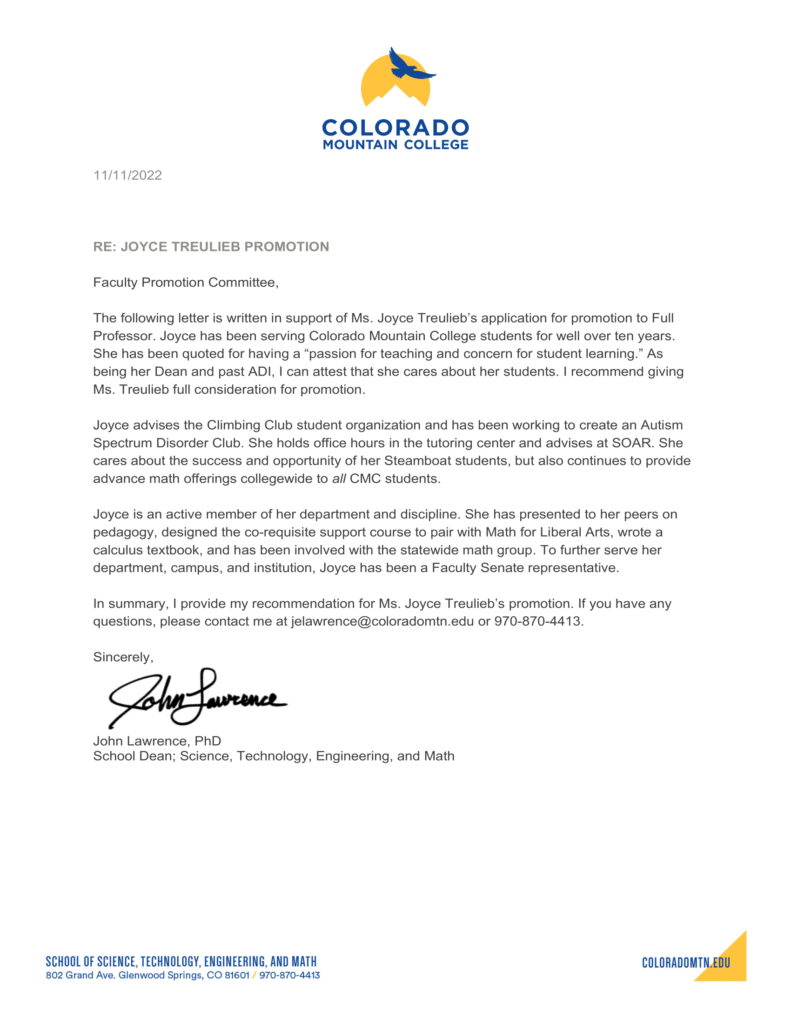 Faculty Letters of Recommendation-1